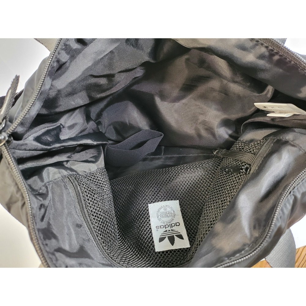 Adidas Originals Black Nylon Tote Bag Crossbody Puffer Shopper Tote Bag - Picture 7 of 8